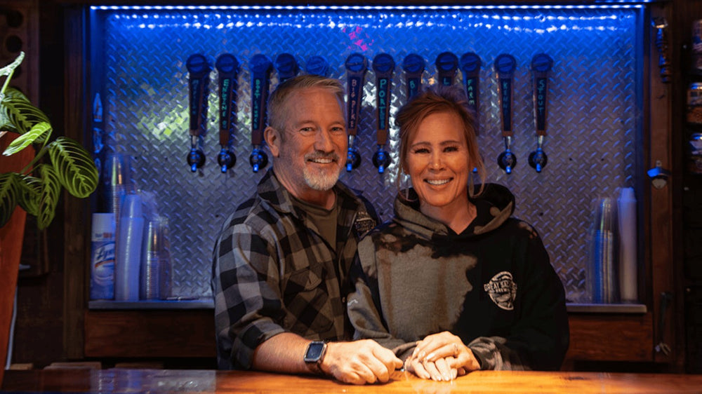 Jerrianne and Erik Stevens, owners of Great Sacandaga Brewing Co.