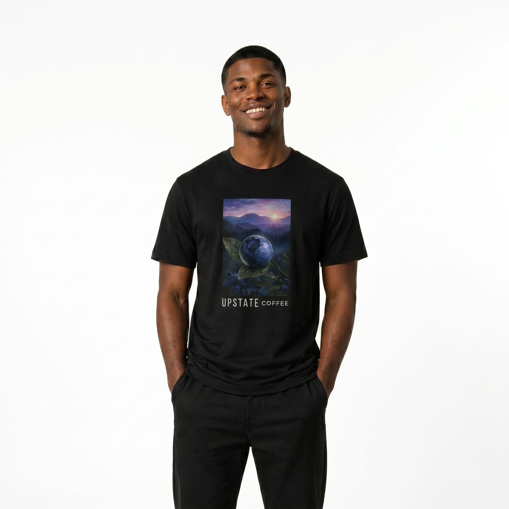 Upstate coffee - Blueberry - male t-shirt