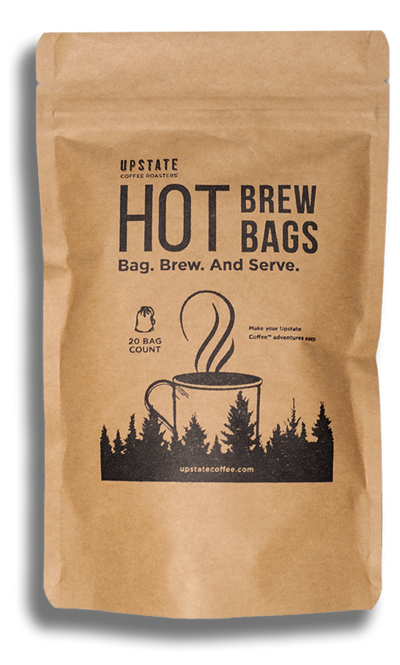 Hot Brew Coffee Bags for Upstate Coffee